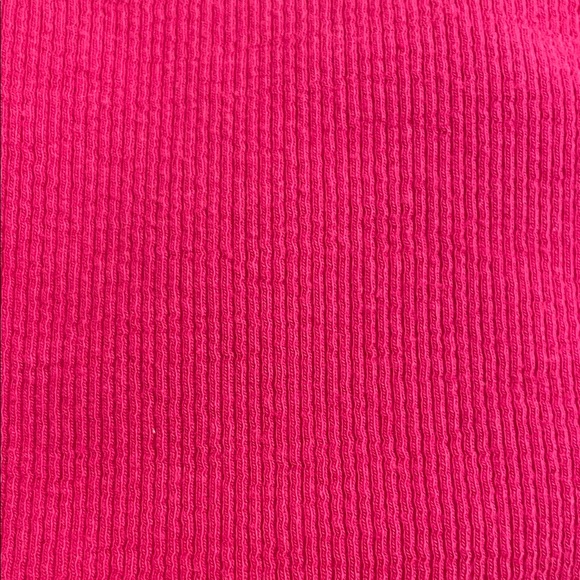 Garage Hot Pink Ribbed Top - Picture 4 of 4